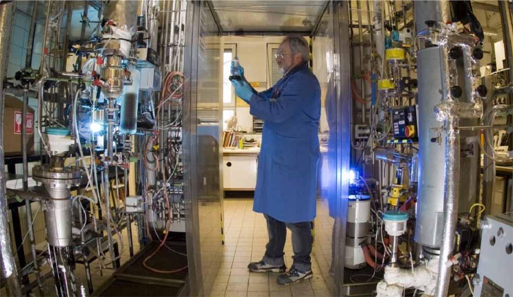 Siemens lab plant for CO 2 capture tests