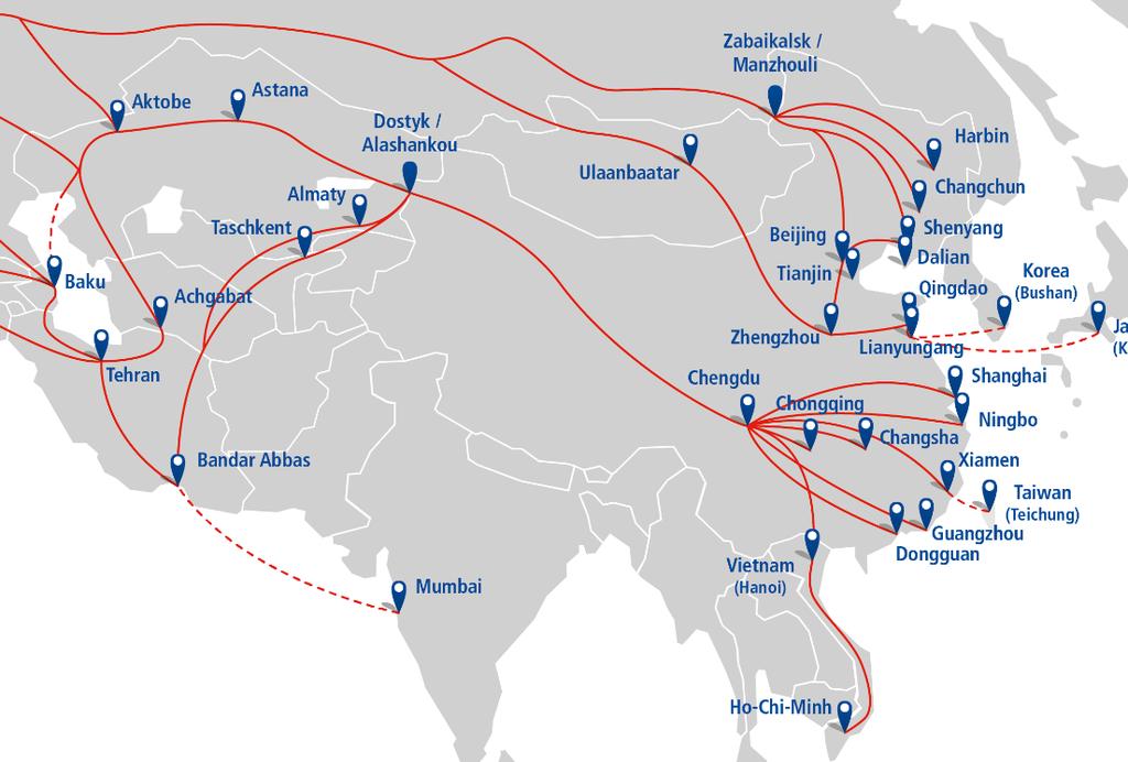 Transit Times China - Iran & Mumbai Route Port to Terminal Door to Customs East China to Iran 18 days 19 days South China to Iran 20 days 21 days Vietnam to Iran 22 days 23