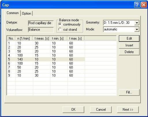 PolyLab OS PolySoft Capillary SW Step settings : - Adjustments for each step possible - Possibility for longer step-time