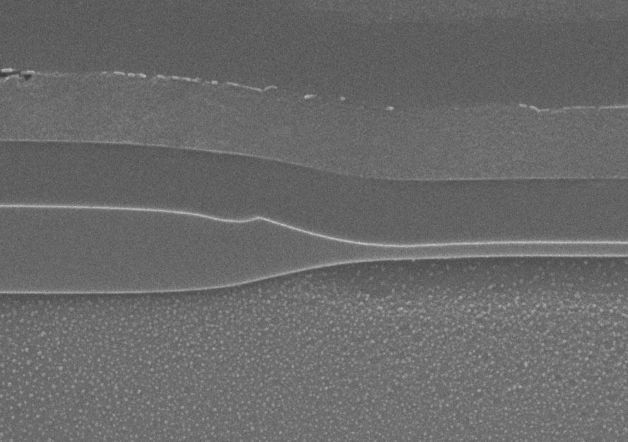 SEM section views of local oxide