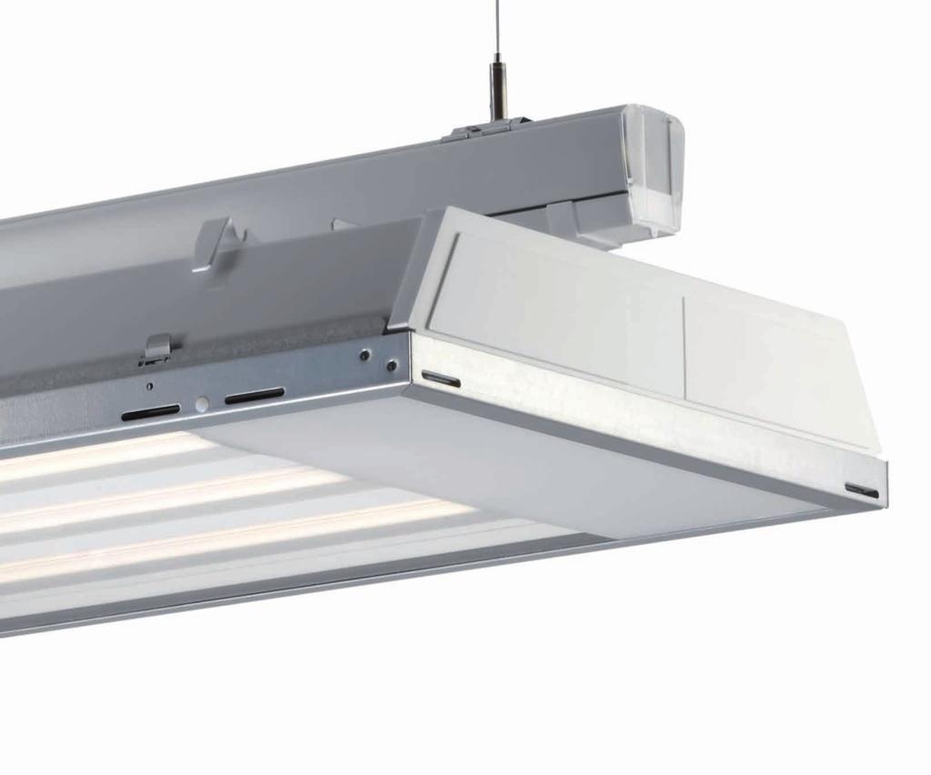 LS160 Systematic Efficiency Up to 72% energy savings compared to standard T8 systems with LLCG Professional lighting for best light Enabling of all essential lighting tasks in halls