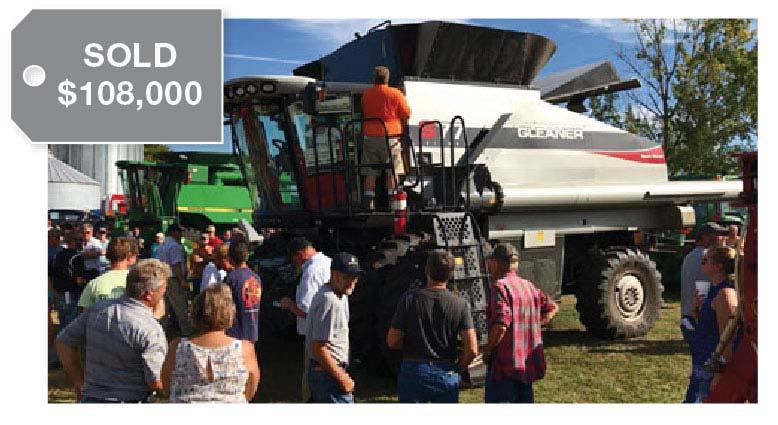 Combines NOTE: Machinery Pete s analysis is based on entire categories, not specific brands. Some Strong, Some Soft Prices Gleaner S77 with 546 sep. hours Bidding almost stopped shy of $100K.