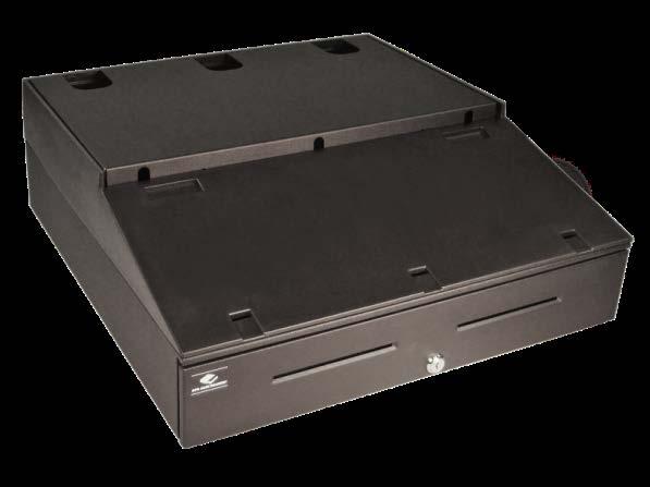 available Flush cap optimizes space for arranging monitor and printer Step