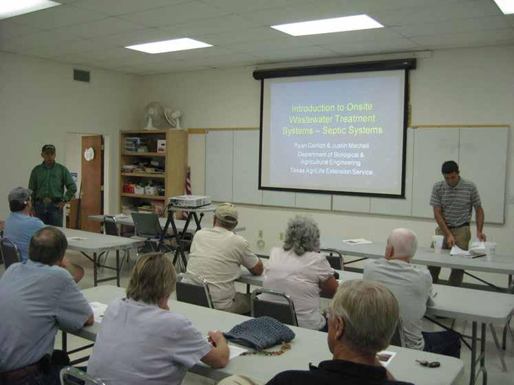Education & outreach: Workshops Intro to Septic Systems 2 hour class PowerPoint with
