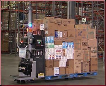 pallet dispensers Results/Benefits: 25% gain in pick productivity, 2 shifts/day x 7/365 Green solution.