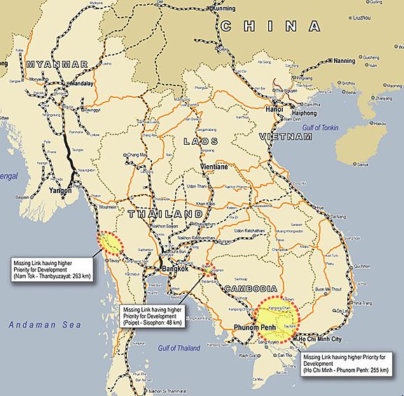 from HCMC to the border, and that from Phnom Penh to Loc Ninh, where the locations of the cross-border junctions are yet to be decided. Figure 2.3.