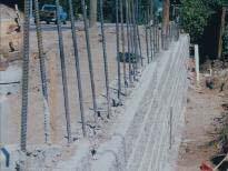 Other Reinforcement Options Masonry Reinforcement Allan Block retaining walls can be reinforced with the same proven techniques used for conventional masonry walls.