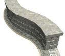 AB Fieldstone Construction Tips Option B: Wider Parapets or Curved Parapets This option accommodates any width since the AB Dogbone Units are not connecting the facing units.