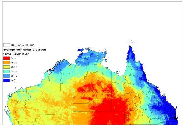 1996 and 2003) Figure 8: Average annual rainfall map and regional average rainfall (mm).