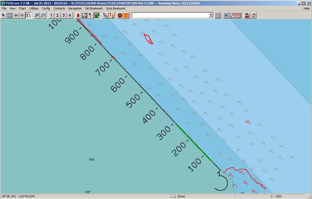 Port of Portland Hydrographic Surveys Converted to TV32 Soundings resorted for TV32 All soundings represent least depth in the