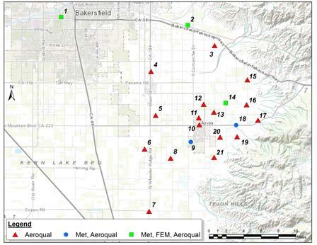 Ozone Concentrations In and Around Arvin, CA Field Study Methods Sites 9, 10, and 11 were selected to measure ozone concentrations in the City of Arvin.