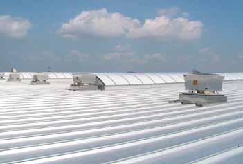 The ATLASrib roof is a standing seam profile panel for use on low pitch roofs.