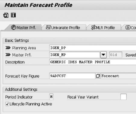 Setting up Forecast Methods 4.5 Forecast Error A forecast error is defined as deviation between the actual history and the calculated ex-post forecast.