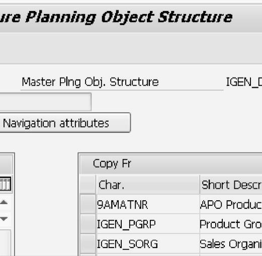 To create an aggregate, right-click the planning object structure and select Create