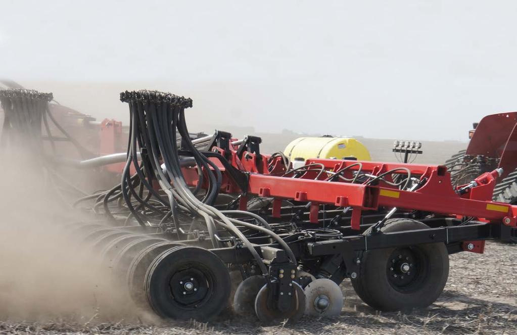 ACCURATE The Single Disc Drill can apply liquid, dry, or NH3 fertilizer. It is the most efficient applicator of NH3 because it properly closes the furrow so the NH3 is captured.