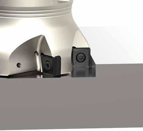 With the new double-sided 90 milling system 4910 WNT presents a unique system providing a precise 90 profile with 8 usable cutting edges