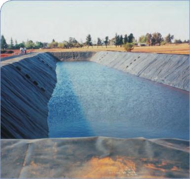 The Dam Lining is formulated from different polymers (HDPE, LDPE, EVA etc.