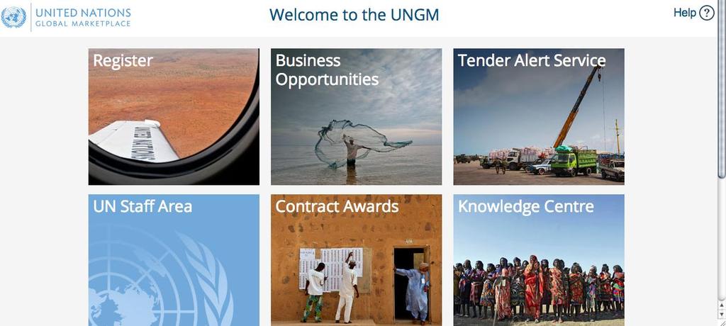 The UN Global Marketplace (UNGM) Register - free of charge Business