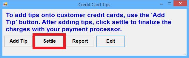 Performing a Manual Batch 1. Select the Manager or Options button. 2. Enter the administrator password (default: admin) where applicable. 3. Select Administrative then, Credit Card Settlement. 4.