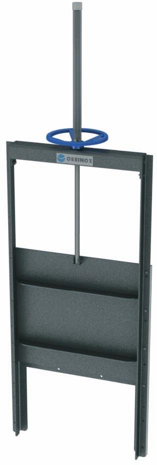 GENERAL DESCRIPTION The Orbinox model RB Weir Gate is designed for downward opening applications where a more accurate flow control is required.