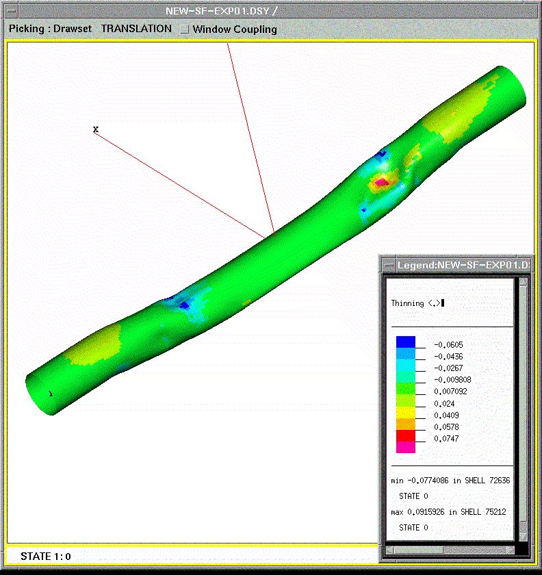 3. Process Modeling /THF of a Cross Member Hydroforming Part Name: