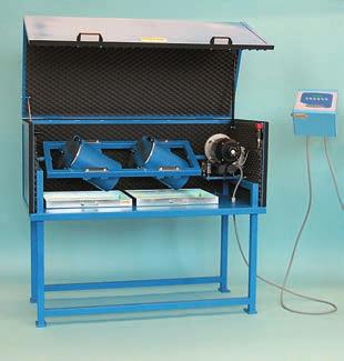 A079 Deval testing machine STANDARDS: NF P18-577 / ASTM D2-33 Used to determine the quality of aggregates by abrasion both by dry and wet procedure.