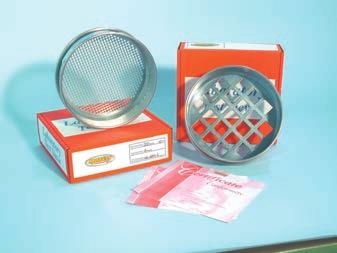 Test sieves STANDARDS: EN 933-1, EN 933-2 / ISO 3310-1, ISO 3310-2, ISO 565 / ASTM E 11 / AASTHO T27 / BS410 UNI 2331, UNI 2333 / DIN 4187-1 / UNE 7050 AGGREGATES - ROCKS All Sieves are made with