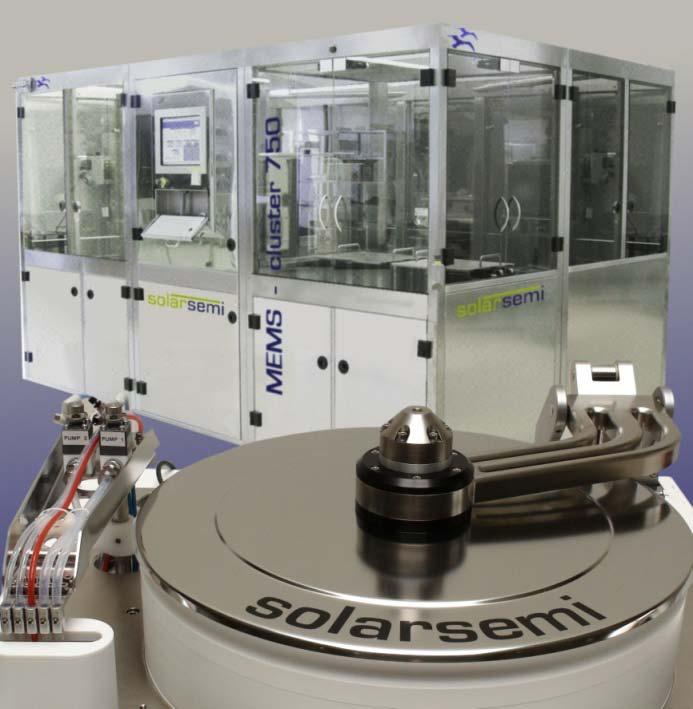 Deposition tools CSD Adaptation of Solar-semi cluster coater tool Throughput goal 4 wafers/h µm (65 nm/min) on 200 mm