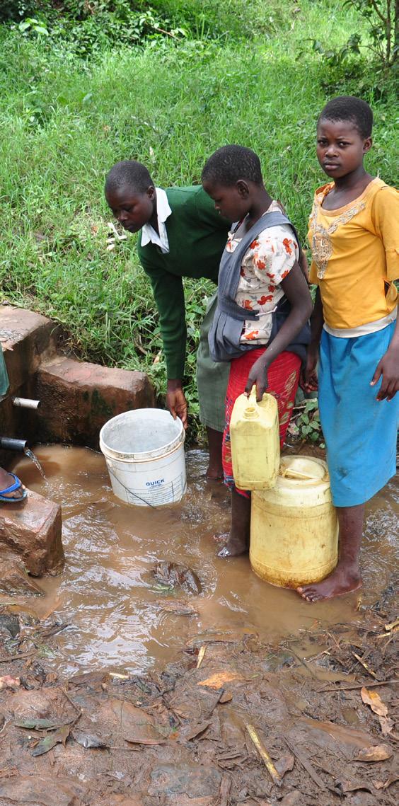 How the lack of safe drinking water affects school children in Kenya The current situation The water sources at the Follow the Liters schools* in Kenya are unsafe Springs or Rivers 46% Given that the