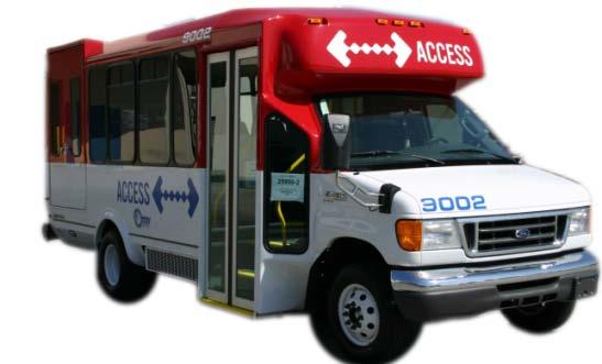 8 Access Service Omnitrans Access Service is an Americans with Disabilities Act (ADA) mandated public transportation service for people unable to independently use the fixed route bus service in