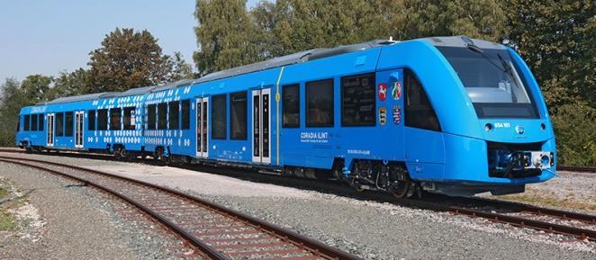 in H2 busses for public transportation Alstom has developed hydrogen fuel cell train Vattenfall