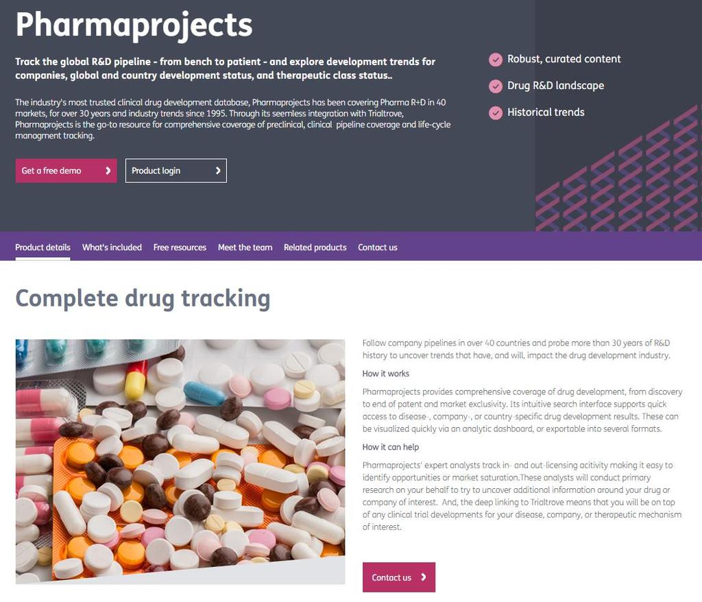 Pharmaprojects An