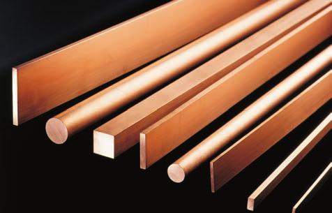 CERTEC Copper Bars Pure copper grades Company standard EN CU1 CW009A CU2 CW008A CU3 CW008A CU50 CW004A Copper content 99,99 % Cu+Ag 99,98 % Cu+Ag 99,96 % Cu+Ag 99,90 % Oxygen content 8 ppm 10 ppm