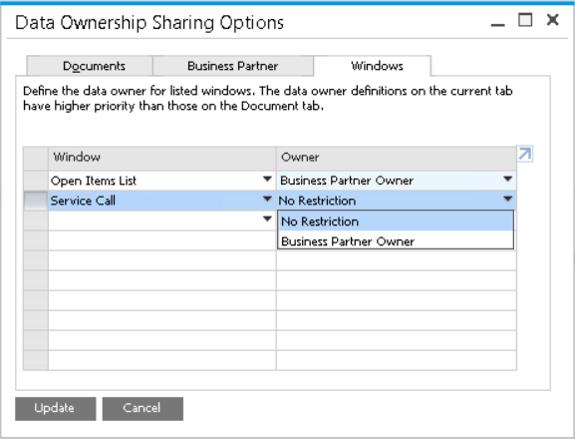 Business Partner Data Ownership (2/2) Bypass Data Ownership for Business