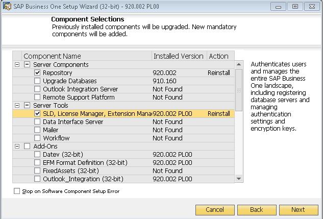 Installation & Upgrade Simplification Installation wizard and upgrade wizard are merged into one setup wizard. Structure of the SAP Business One installation and upgrade package has been simplified.