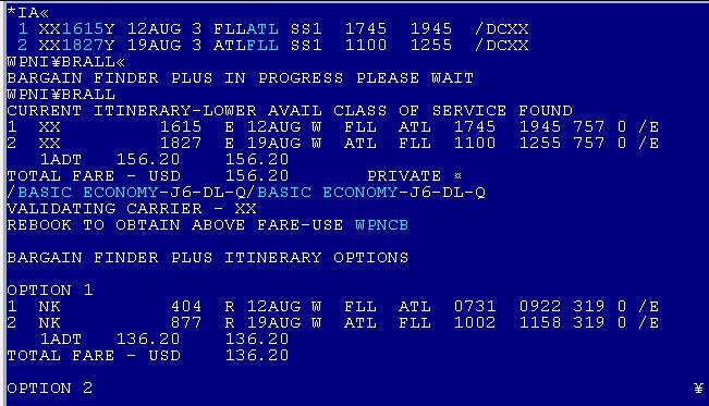 Notes about Baggage Allowance and Seats: For US/CA itineraries, the system returns baggage information applicable to the brand sold.