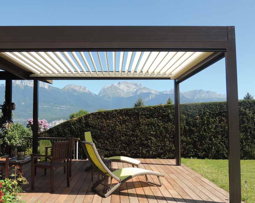 compromise between blinds and verandas Our bioclimatic