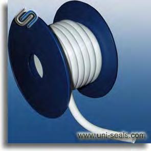 Expanded PTFE Round Cord CO4100 Expanded PTFE round cord Valve-spindle cord made of pure expanded PTFE, used as valve-spindle and flange seals in the chemical, pharmaceutical and food processing