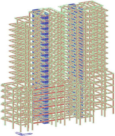 W.-K. HONG ET AL. 8. THE CONSTRUCTION OF A HIGH-RISE BUILDING WITH MHS FRAMES 8.1 Floor height in the MHS structure Table 1 shows the dead and live loads used in the design of the building.