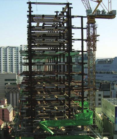 MHS FOR A HIGH-RISE BUILDING Figure 34. Completion of both the MHS columns and girders (16th 19th floors) 9.