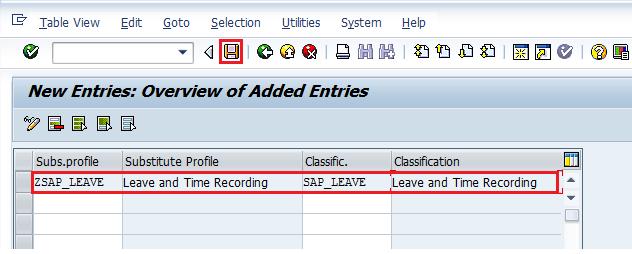 Configuring Substitution Mapping Profiles to Applications Enter Substitute Profile and Classification