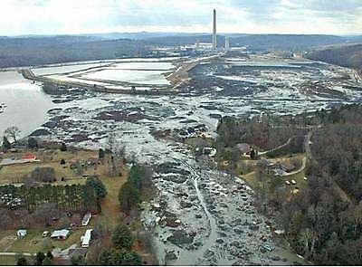 Threats: Toxic Coal Ash Coal Ash Spill in Kingston TN Photo: http://www.