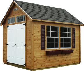 AVAILABLE SIDING WITH ANY REEDS FERRY SHED: VINYL - 100% MAINTENANCE FREE WITH YOUR CHOICE OF 11 COLORS PINE - KILN DRIED AND SMOOTH... READY FOR PAINT OR STAIN.