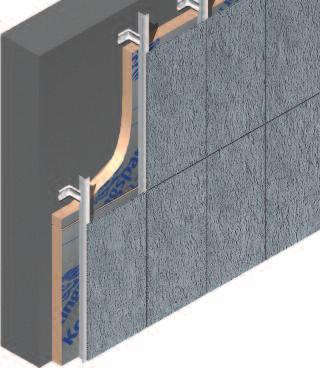 K15 Rainscreen Board Typical Design Details Non-combustible substrate structural masonry wall Kingspan Kooltherm K15 Rainscreen Board Proprietary fixing bracket Specification Clause Kingspan
