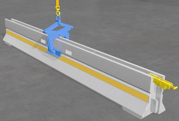 MAX x 3 Handling The SafePass Road Barrier can be handled using boom trucks, excavators, wheel loaders or fork lifts.