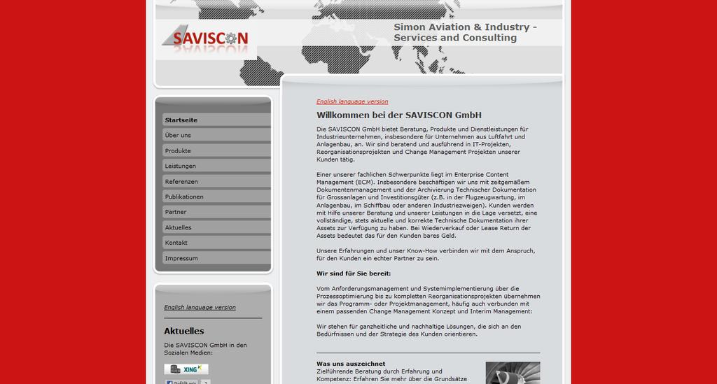 Introduction SAVISCON.COM Ingo Simon, CEO SAVISCON.COM SAVISCON GmbH Beerbuschstieg 11a 22395 Hamburg, Germany Tel: +49 (0)40 80 90 81 446 Fax: +49 (0)40 80 90 81 447 ingo.simon@saviscon.com www.