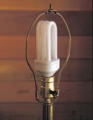 Figure 26-19 Fluorescent lightbulbs like this one can be used in most lamps to save energy.