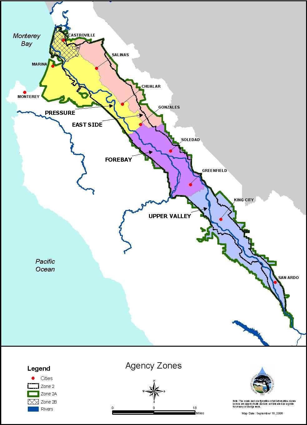 Ground Water Extraction Data Summary The Salinas Valley Ground Water Basin is divided into four hydrologic subareas whose boundaries are derived from discernible changes in the hydrogeologic