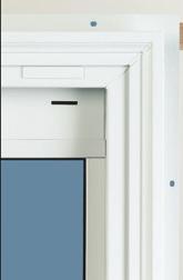 Reversible panel design allows for moving panel to be located on left or right side (6' 8" height only) (BBG doors are not reversible) Color matched handle standard (brass standard
