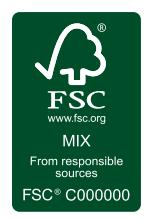 FSC Product Labels Affixed by Certificate Holders on products to illustrate the FSC status of the